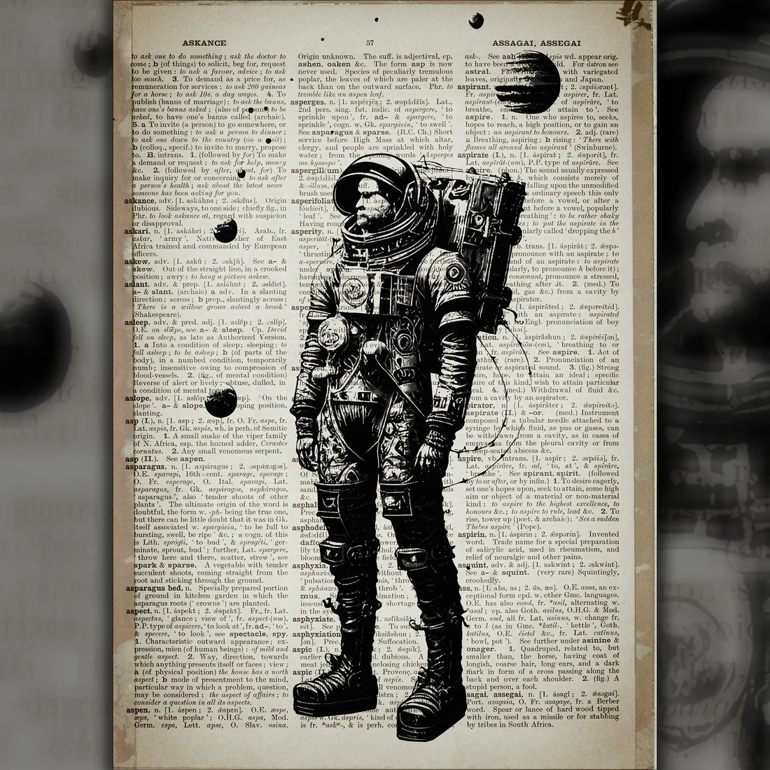 Introducing 'Futuristic Stargazer' – a limited series of 150 artistic prints capturing the essence of a standing astronaut amidst celestial bodies. #limitededition #prints #astronomy #scifiart artcursor.com/products/futur…