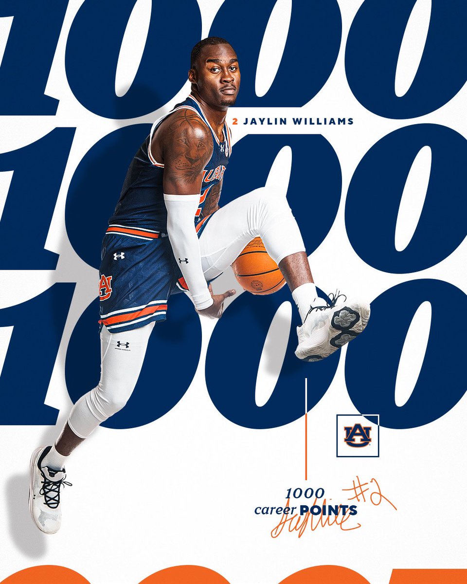 AuburnMBB's tweet photo. 1️⃣0️⃣0️⃣0️⃣ for the super senior 👴 https://t.co/hUB4Ny7FM9