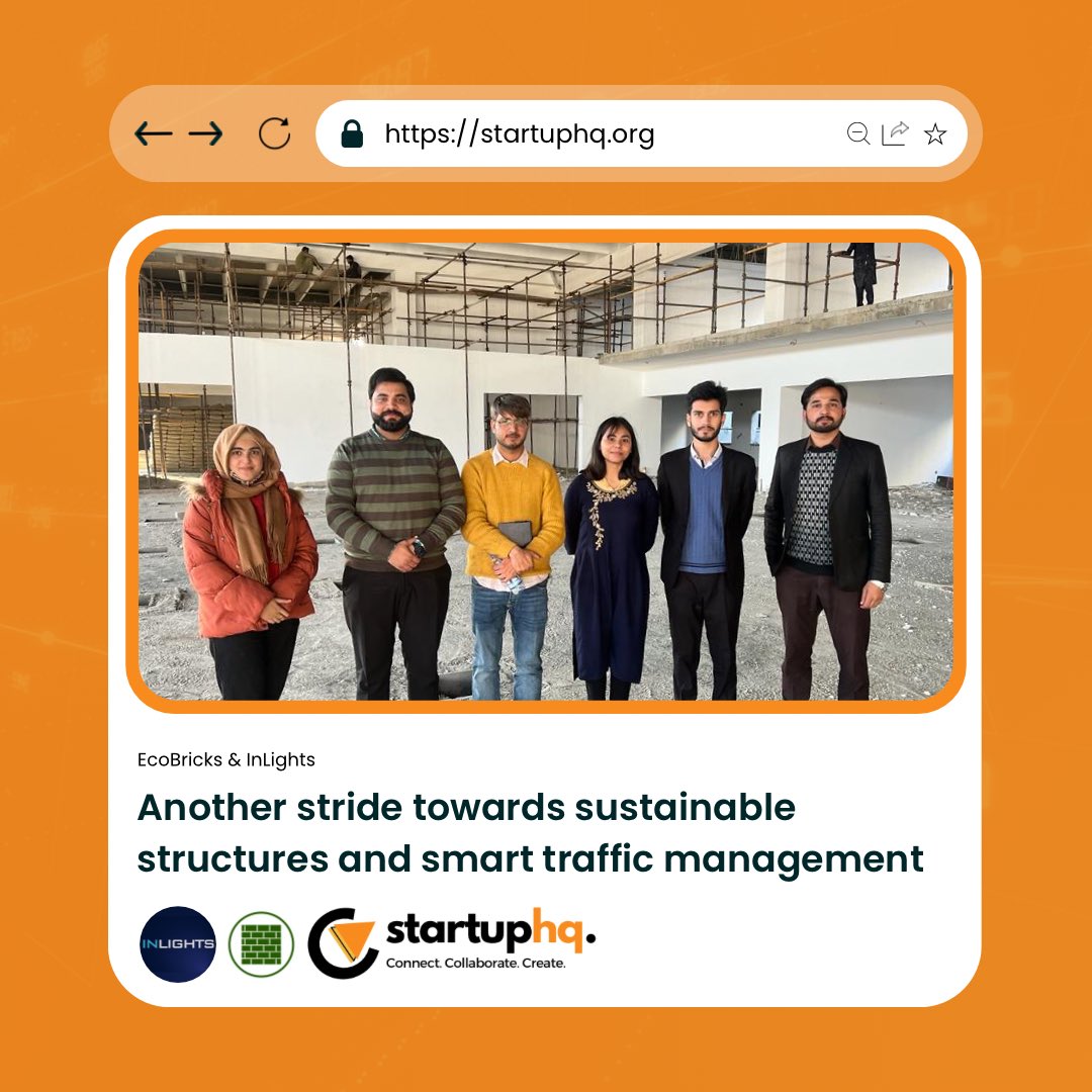 StartupHQApp's tweet photo. EcoBricks and InLights visit the StartupHQ Incubation Center to plan out deployment of their products in Capital Smart City. They are the first Visions to Victories Programme startups to sign a deal with Capital Smart City. https://t.co/UVIE0vmGSz