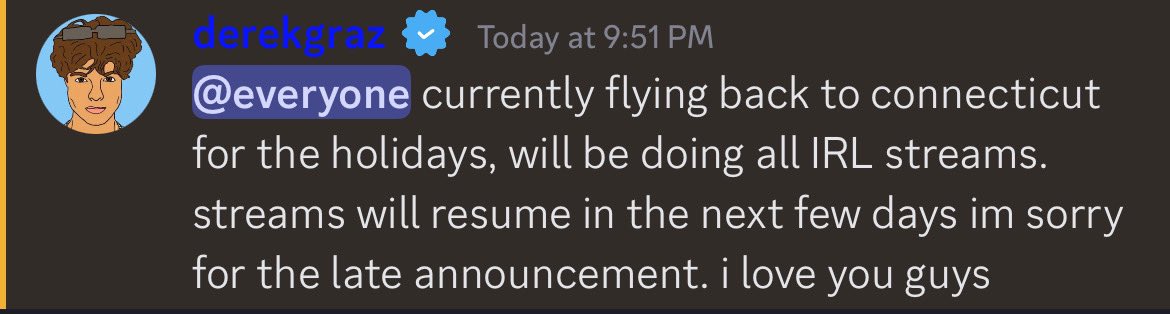 DEREK UPDATES  tweet media