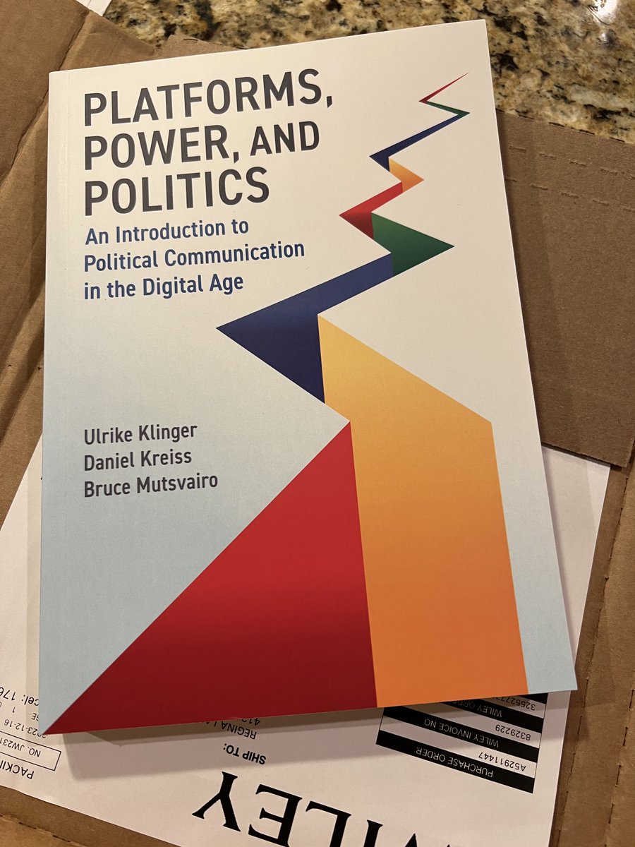 Dr. Regina Lawrence (@lawrenceregina) on Twitter photo Got my copy! Super excited to read this. Kudos <a href="/UlrikeKlinger/">Ulrike Klinger @ulrikeklinger.bsky.social</a> @kreissdaniel Got my copy! Super excited to read this. Kudos <a href="/UlrikeKlinger/">Ulrike Klinger @ulrikeklinger.bsky.social</a> @kreissdaniel