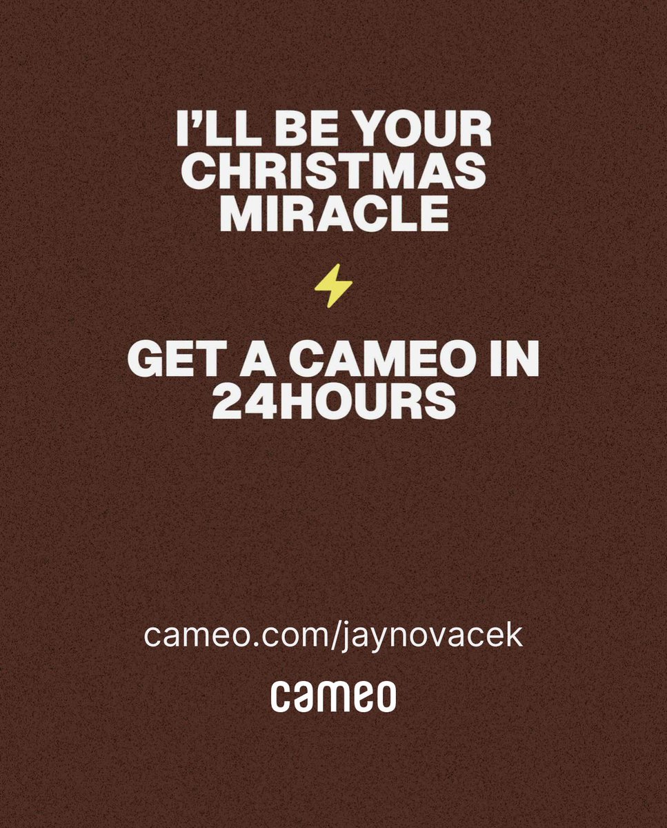 Need a last minute gift? Get a personalized video with your message from me! 🎄🎄

#MerryChristmas
<a href="/BookCameo/">Cameo</a>