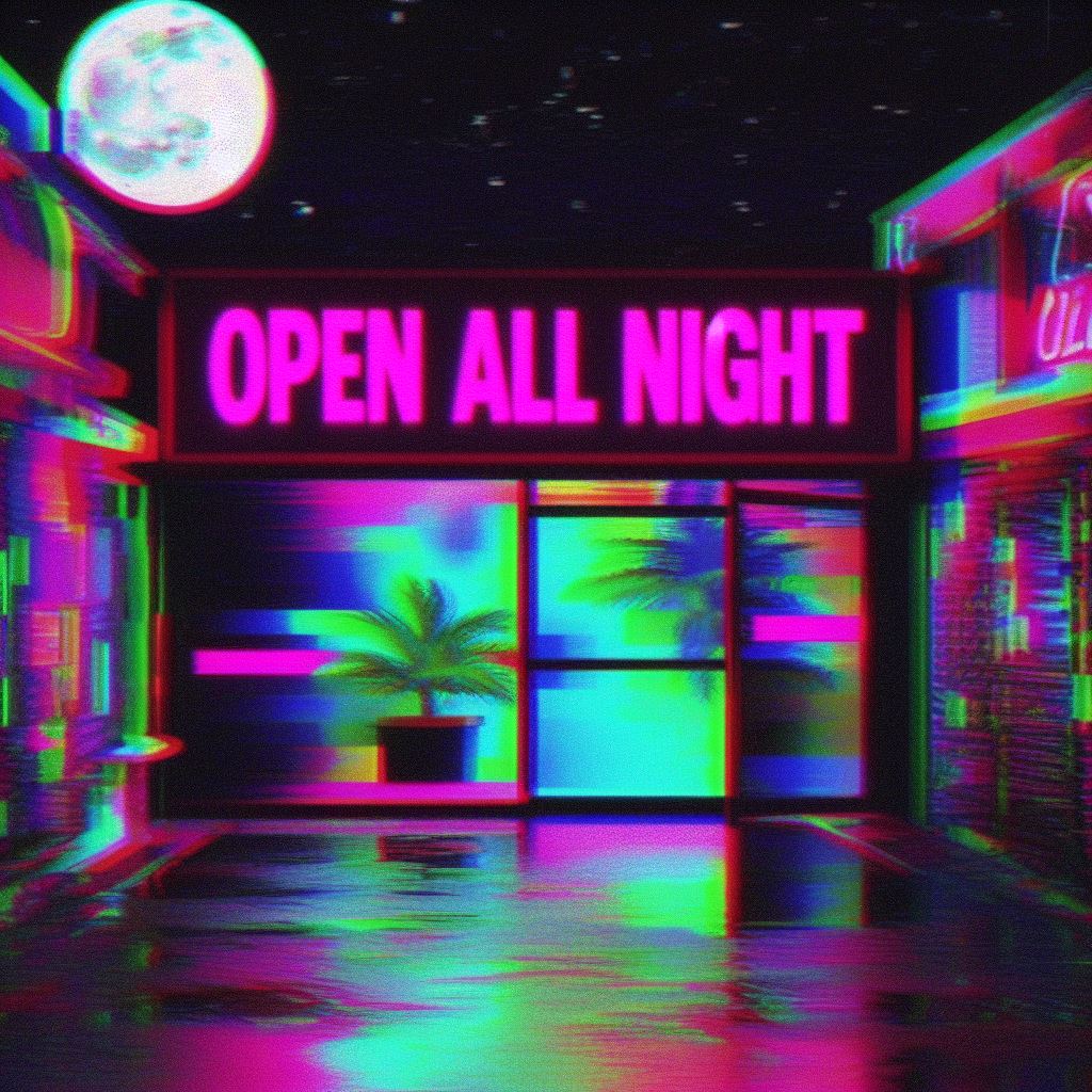 no_rush_art's tweet photo. good evening #dalle3 #aiart #ai #aiartcommunity #synthwave #vaporwave #glitch https://t.co/JV1jSkmPXt