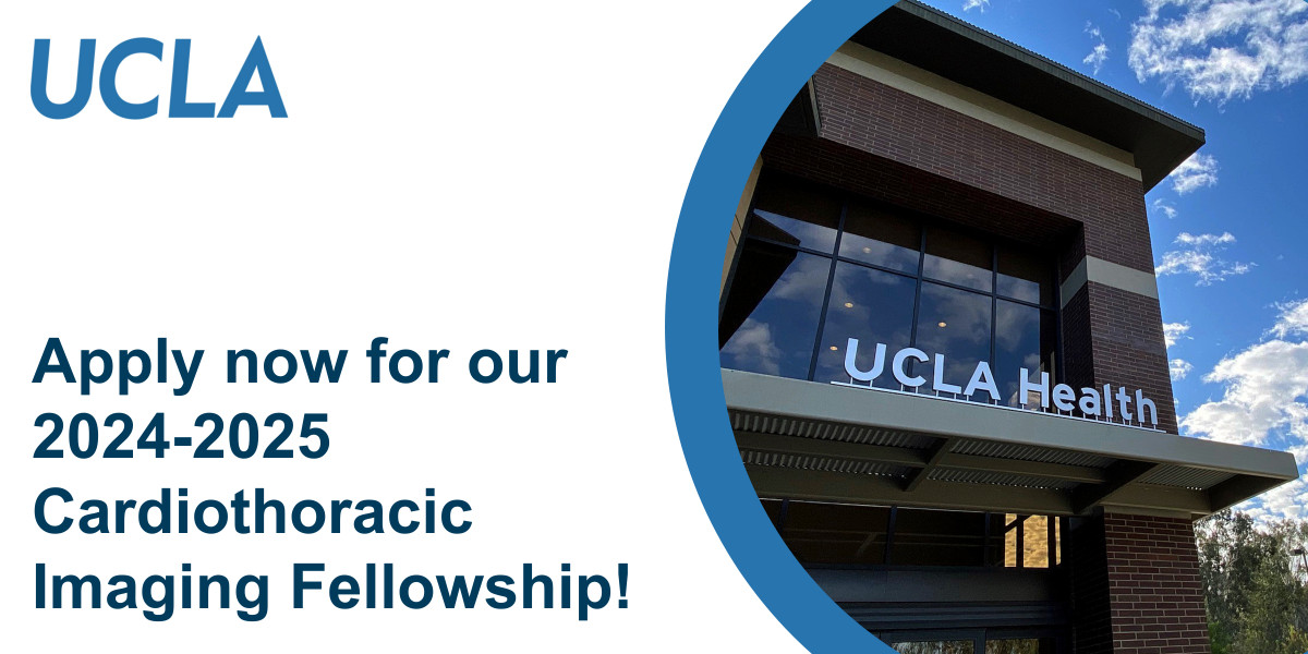 UCLA Radiology (@radiologyucla) on Twitter photo Applications NOW OPEN for <a href="/RadiologyUcla/">UCLA Radiology</a>'s Cardiothoracic Imaging Fellowship! Immerse yourself in a comprehensive program offering exposure to diverse clinical settings, advanced technology & hands-on experience in cardiovascular & thoracic cases. recruit.apo.ucla.edu/JPF07735 Applications NOW OPEN for <a href="/RadiologyUcla/">UCLA Radiology</a>'s Cardiothoracic Imaging Fellowship! Immerse yourself in a comprehensive program offering exposure to diverse clinical settings, advanced technology & hands-on experience in cardiovascular & thoracic cases. recruit.apo.ucla.edu/JPF07735