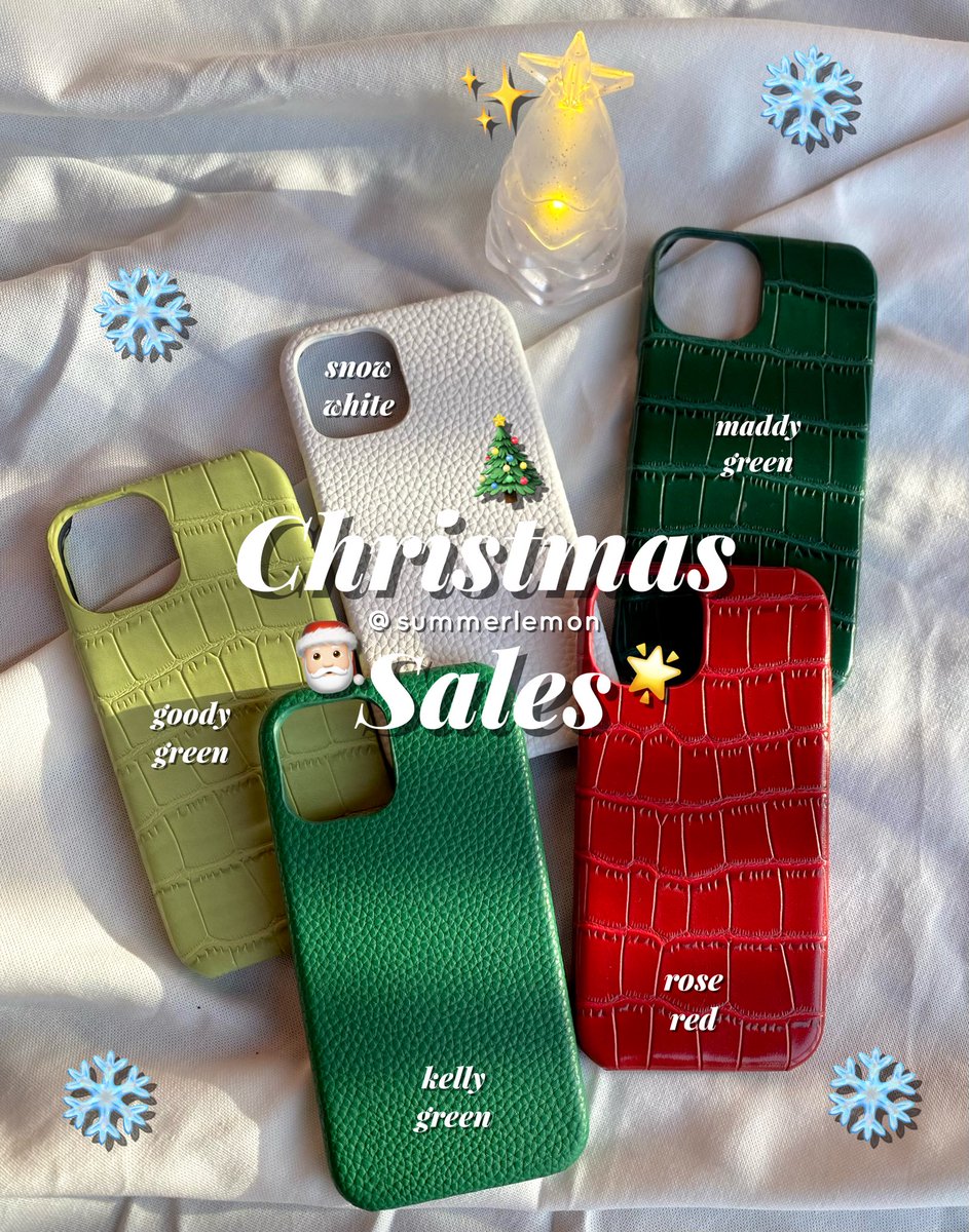 summerlemon's tweet photo. 🎅🏻 Santa is coming to town •.*•*..•.*🪄
ซานต้ามาแล้วค่า ลดราคาเคสหนังสำหรับ shades of christmas🎄 ด้านในบุกำมะหยี่อย่างดี จัดมาเซลเฉพาะสีฮิตรับคริสมาสต์ต้องมีกันแล้วน้า 159฿ ส่งฟรีไม่จำกัดจำนวนค่า มีตั้งแต่ไอโฟน7-15pro max เลยค้าบ ดูรูปภาพเพิ่มเติม/สั่งซื้อใต้ทวิตนี้เล้ยยย ❄️ https://t.co/Zqi3xdvEWR