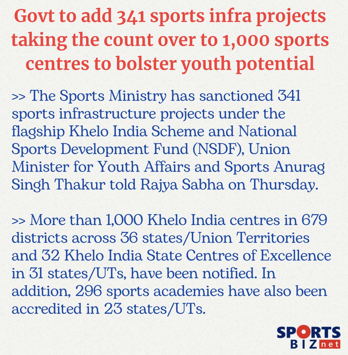 SportsBiznet's tweet photo. #India #sports #kheloindia https://t.co/lcwkeVH4Bx