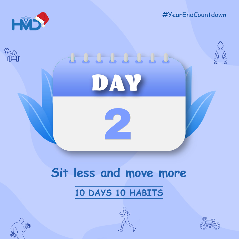 hmdhealthcare's tweet photo. Day 2: A reminder to keep it moving in the #YearEndCountdown! Less sitting, more active vibes. Let's make every moment count! 💪🏋️‍♀️
#MoveMore #YearEndMotivation #FitnessReminder #PhysicalActivity #ActiveDays #StayActive #HealthyChoices #HealthyLiving #HMD #HMDHealthcare https://t.co/4Ocd2Ohto5
