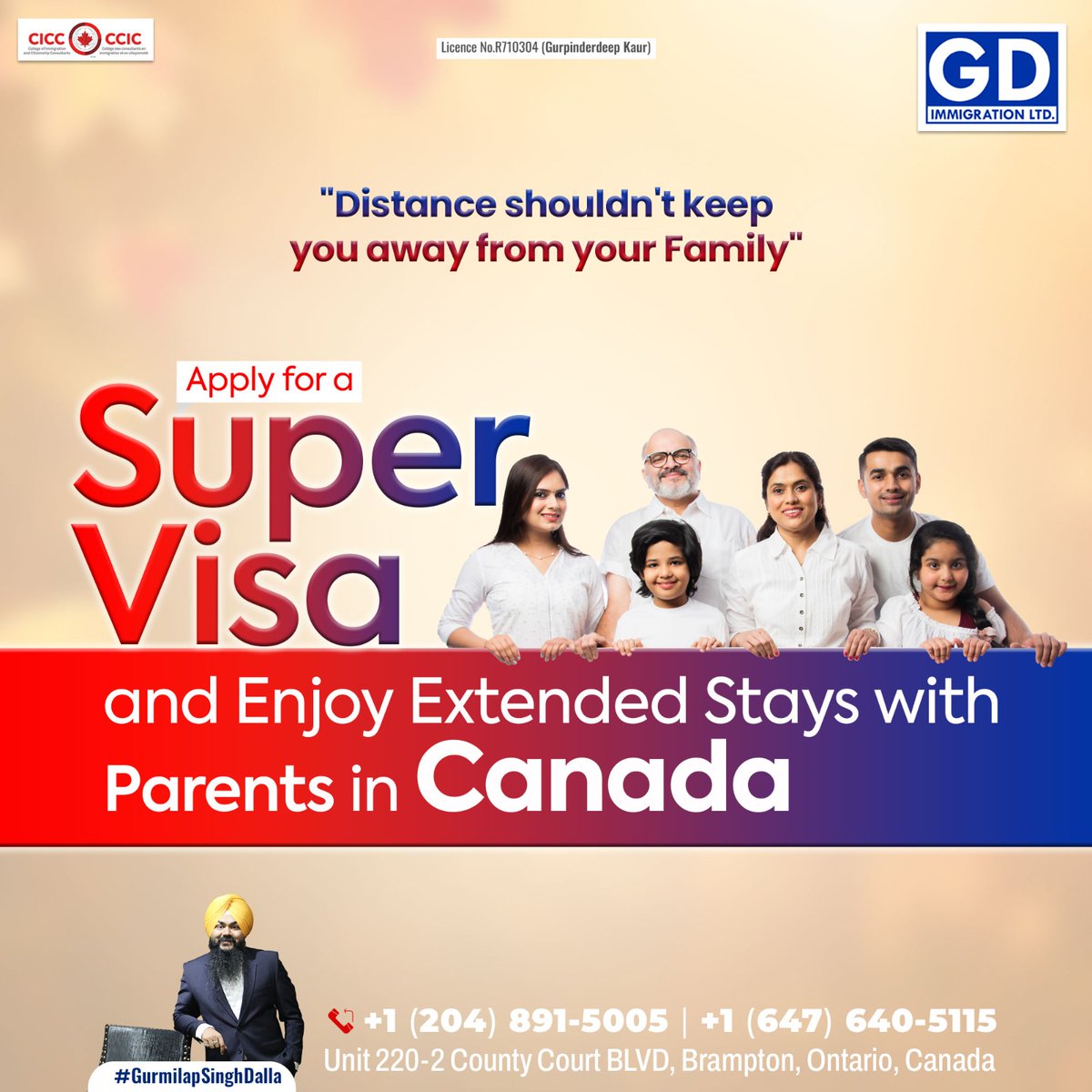 Secure your parent's Canada Super Visa with GD Immigration!Reach out to us and begin a journey filled with love and togetherness! Contact us today and start the adventure!

#GDImmigration #SuperVisaExperience #ExtendedStays #ParentalVisit #ExploreCanada #DreamBig #CanadaAdventure