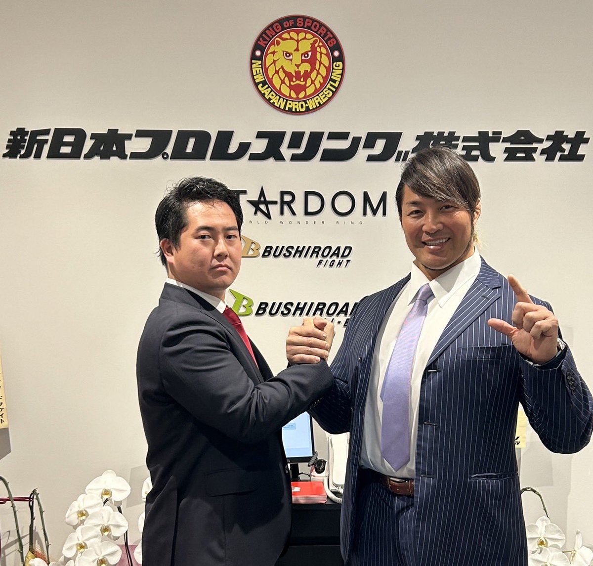 当社代表取締役社長・岡田太郎が、新日本プロレスリング株式会社の