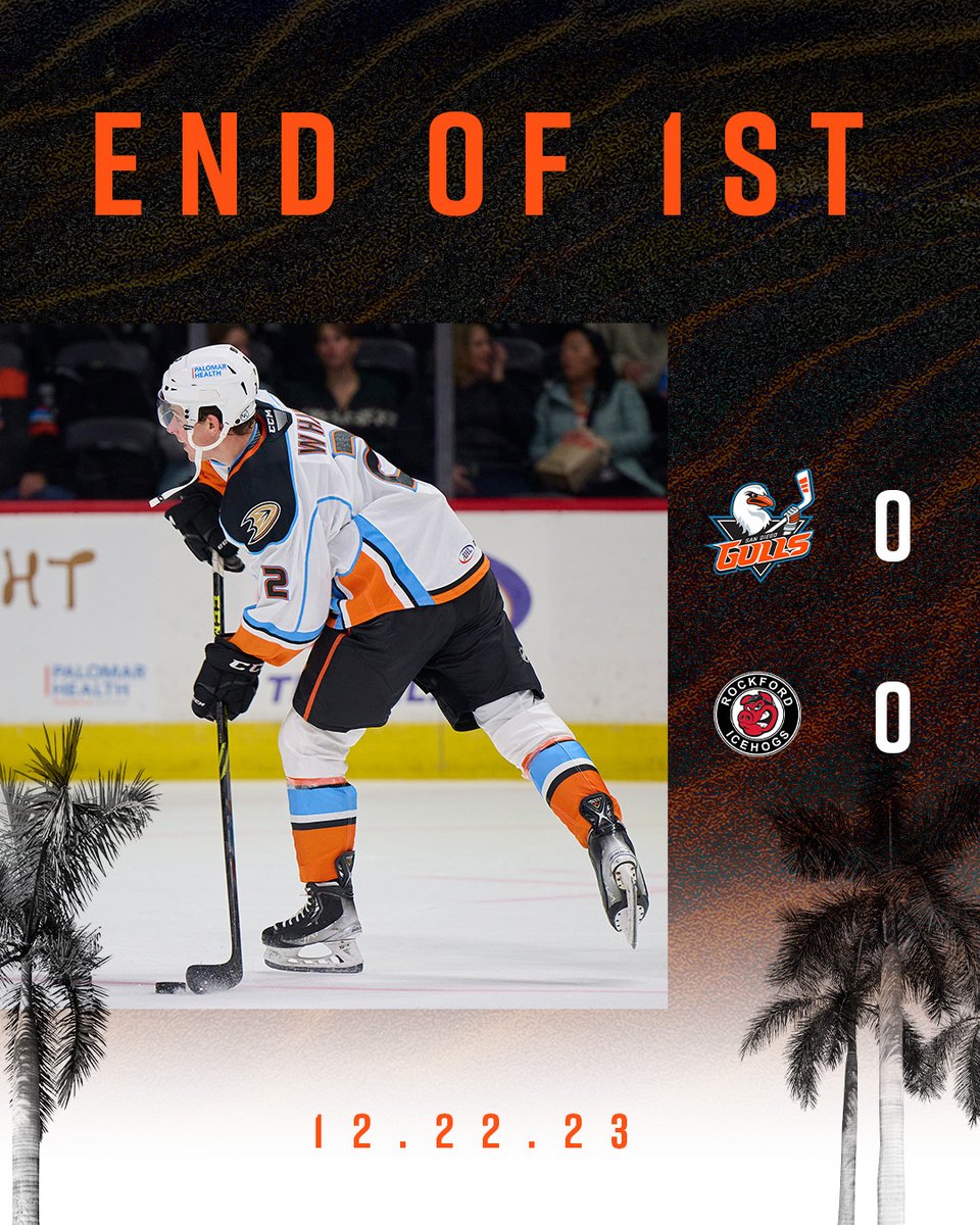 SDGullsAHL's tweet photo. Outshooting them 12 to 8, but scoreless so far.
#LetsGoGulls | #RFDvsSD https://t.co/wntWz61046