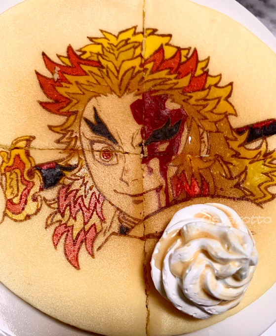   #このタグを見た人は黙って刀を持ったキャラを貼れ #うちカフェ #パンケーキアート #pancakeart