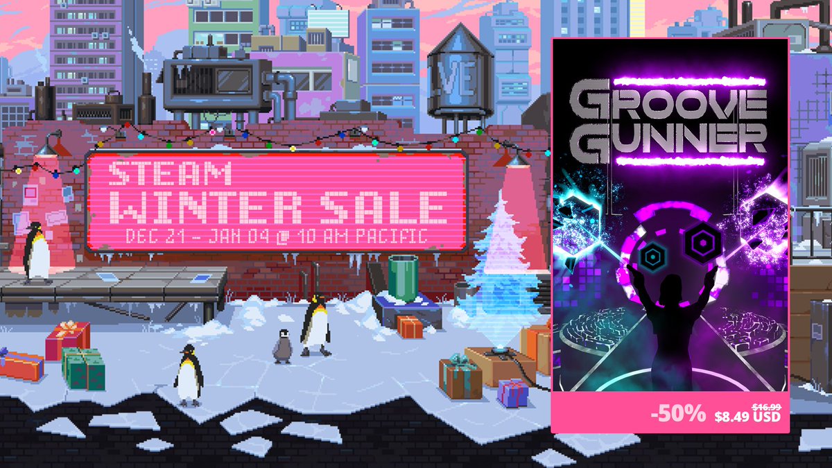 It's the #SteamWinterSale, and Groove Gunner is on sale at an all time low of 50% off! 

steam.groovegunner.com