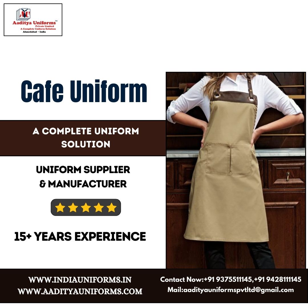 Cafe Uniform Available Aaditya Uniforms  #CafeUniform #BaristaStyle #CoffeeShopChic #UniformedBarista #CafeFashion #BaristaLife #CoffeeHouseStyle #UniformedCafeCrew #CafeAttire #BaristaFashion #CafeCulture #UniformedCoffeeCrew #CoffeeShopFashion #Aadityauniforms #Ahemdabad