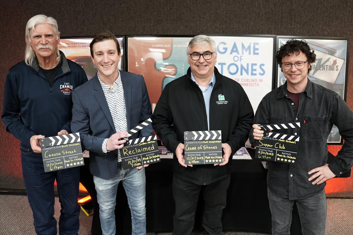 Lights, camera, action at last night’s sold out Made In Chisholm Film Screening at the <a href="/MNDiscoveryCtr/">MN Discovery Center</a>.