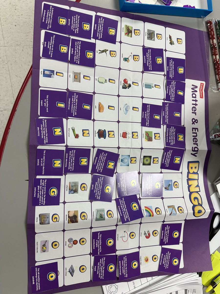 In third grade science class, we reviewed Matter,  Energy and the Weather with a few games of BINGO on our last day before winter break.  Staying focused while having a little fun.  Prizes:  Holiday Pencils.  <a href="/HinesCaldwellES/">Hines Caldwell ES</a> <a href="/DarceleLofton/">Darcele Lofton</a> <a href="/MrsDstigers/">Deneshia Stigers, M.ED</a>