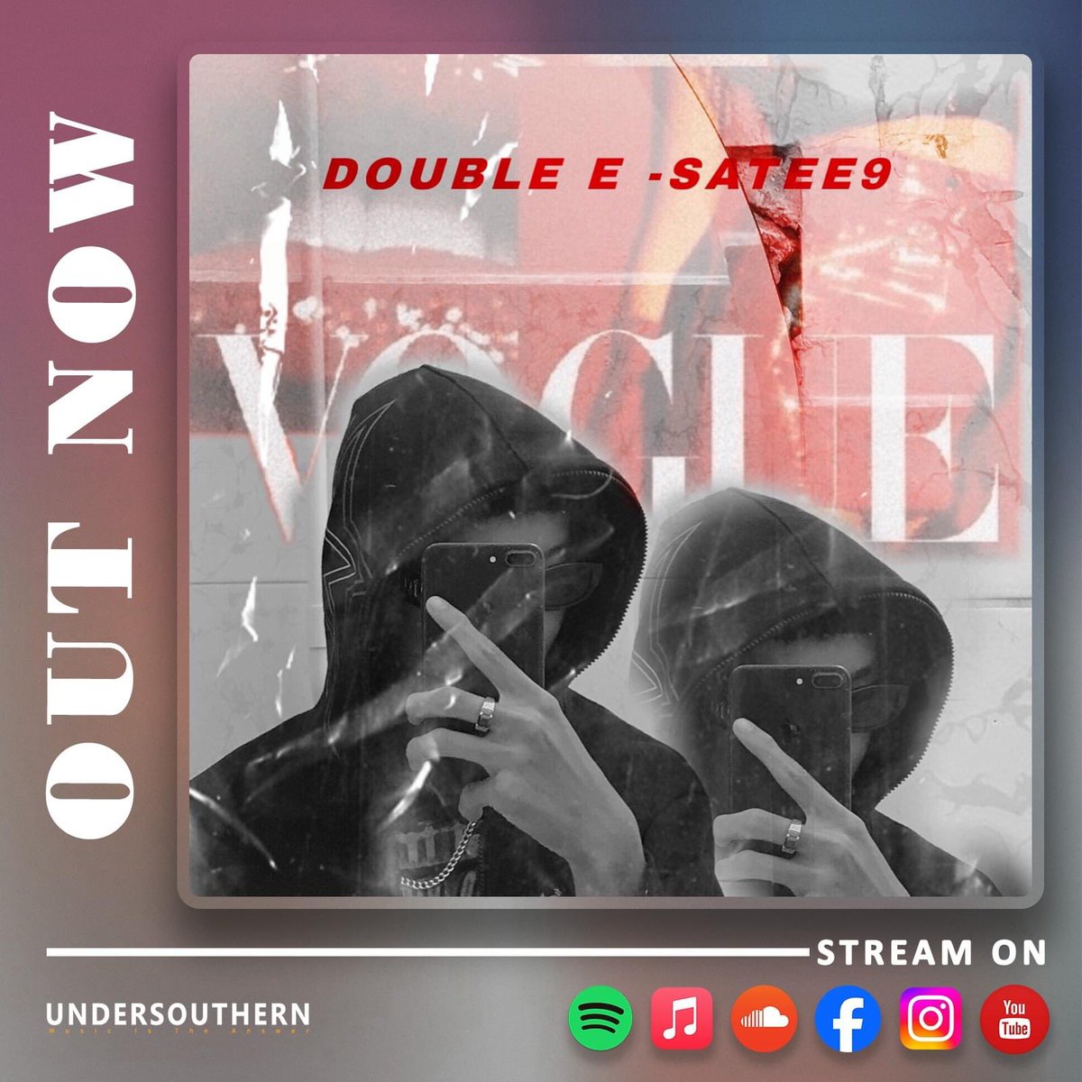 undersouthernvn's tweet image. ⚡[OUT NOW] Double E - Satee9
Cùng UNDERSOUTHERN trãi nghiệm âm nhạc của Satee9 nhé !

Landing Page: udst.streamlink.to/doublee
Spotify: open.spotify.com/track/7nJpBiOJ…
Apple Music: music.apple.com/us/album/doubl…
#DoubleE #Satee9 #UNDERSOUTHERN #recordlabel