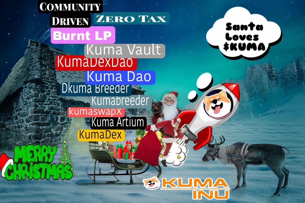grabdd1's tweet photo. Merry Christmas all the Kumaninans 🎄🎁
I believe Kuma will Outperform this season.
waiting for the #KumaDex
 Here's my 
#KumaChristmasMeme 💓

@officialkumainu https://t.co/O76oC2bV0i