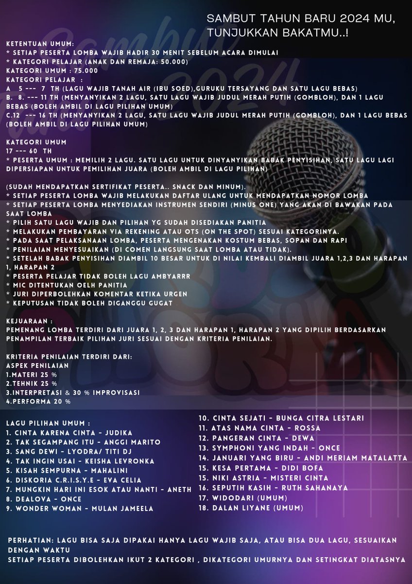Yang berminat, yuks, jangan lewatkan..