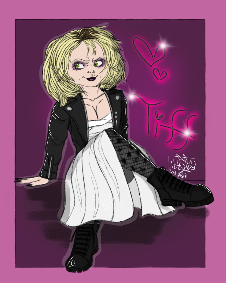 HostilehybridAD's tweet photo. Tiffany art i finally got around to finishingπ
#tiffanyvalentine #tiffanyray #chucky #brideofchucky #chuckyseries #digitalartist https://t.co/hh3ZEJ9DqK