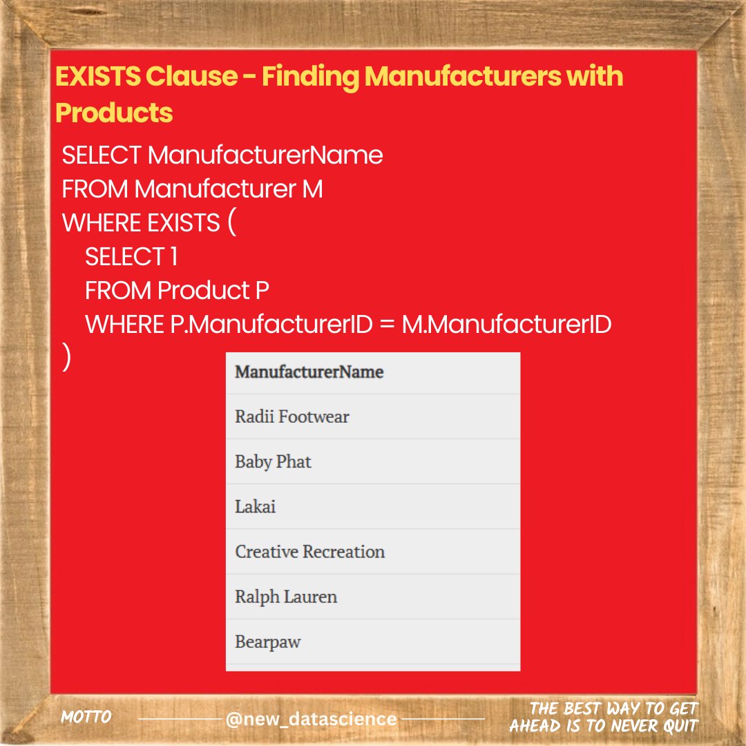 newdatadiary's tweet image. Follow @new_datascience for everyday learning! #SQL #Dataanalytics #Datascience #database #python #math #machinelearning