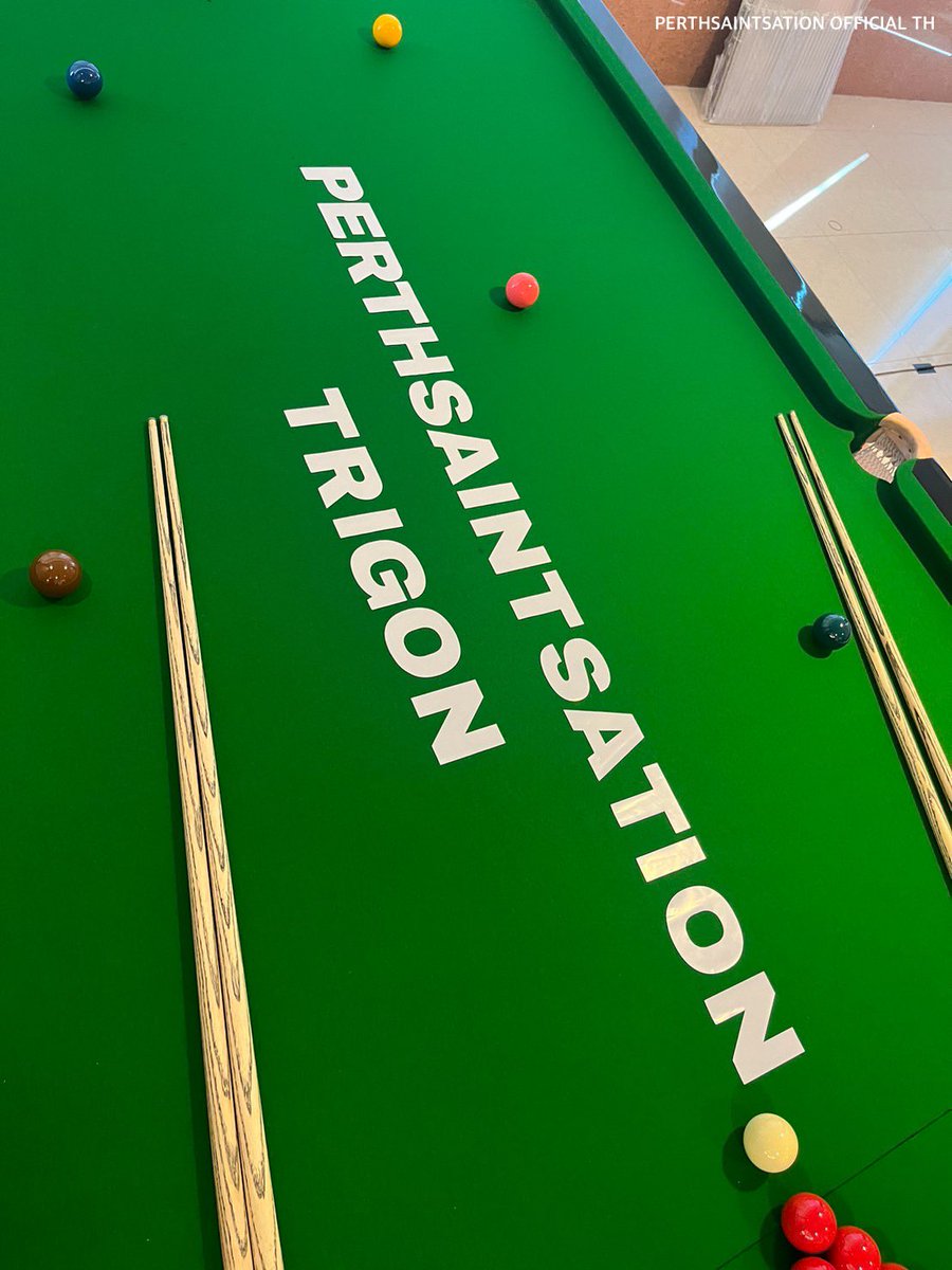 PS_OfficialTH's tweet photo. Snooker Table 🫶🏻🖤 👨🏻‍🎓🎁🎉

#GraduationPERTH 
#PerthSaintSation #TRIGON https://t.co/chnzLbeEN3