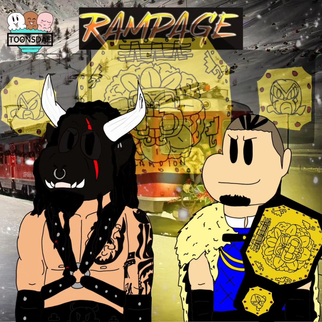 Toonsdae's tweet photo. #AEW #aewrampage #toonsdae #toonsdaerecap #skyeblue #thehardys #thekingdom #krisstatlander #blacktaurus #vikingo #orangecassidy #rockyromero #queenaminata https://t.co/ntA9oM8SV3