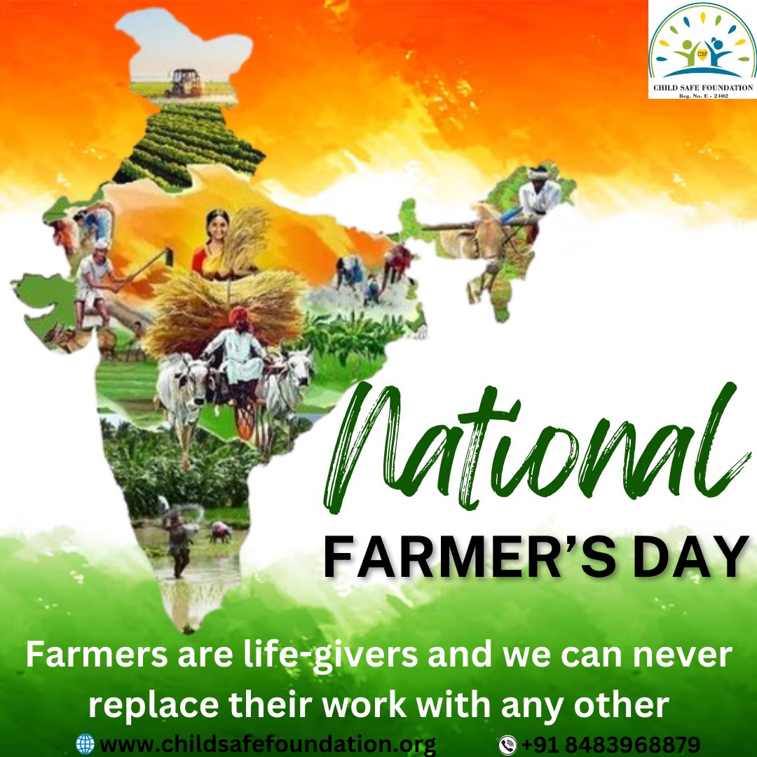 🌾 Happy National Farmers Day!  Today, let's take a moment to appreciate the hardworking individuals who feed the world. Let's celebrate their resilience, dedication, and the abundance they bring to our tables. 🥕🍅 #NationalFarmersDay #ThankAFarmer #FeedingTheWorld #AgriHeroes