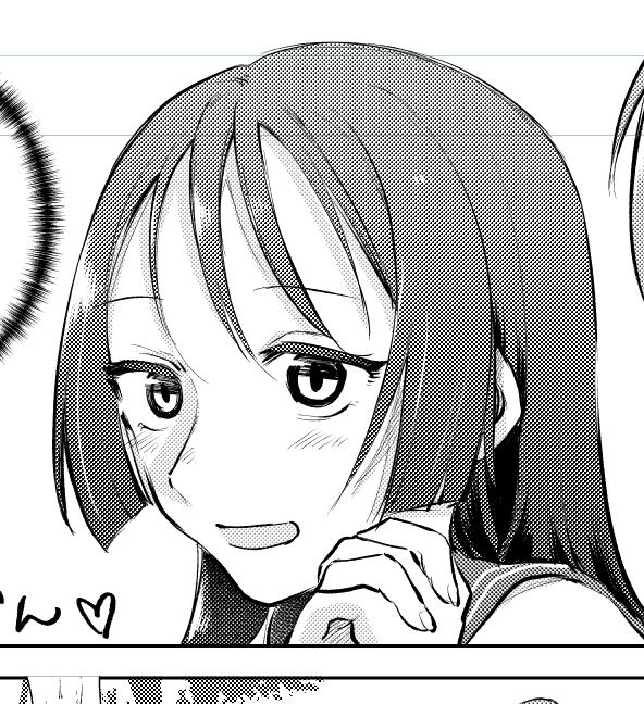 何になるわけでもないのに(自虐)時間がカツカツだったのでヒロイン静宮の顔だけは可愛くしてやろうと思って描いてましたね😹 
