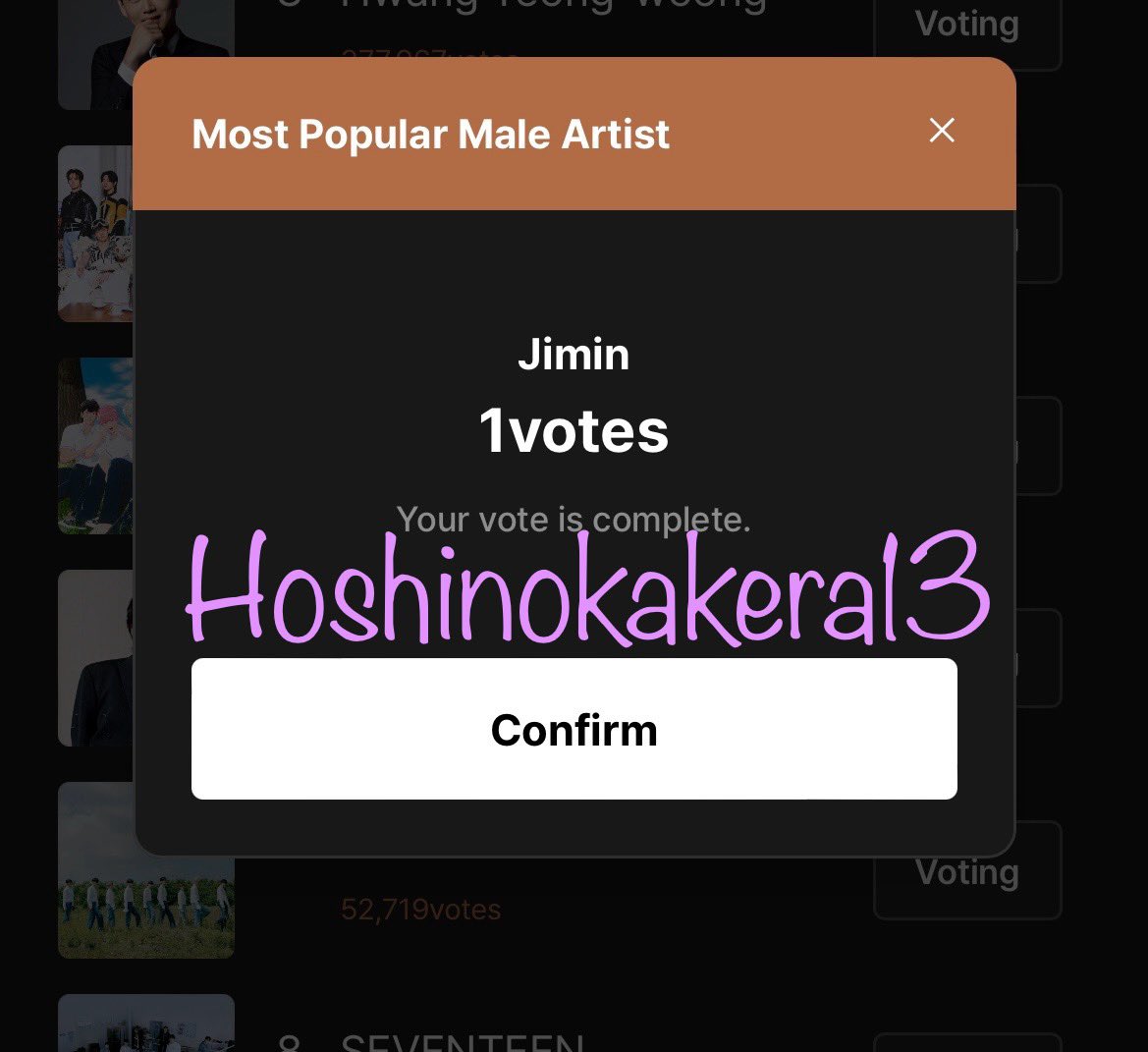 投票完了🗳✨

GDAの投票
韓国で最も格上のアワード
過去5年連続BTSが受賞
ARMYの優先すべき投票
現在2位です

↓今日まだの方はこちらから是非✨

🗳music.bugs.co.kr/favorite/global