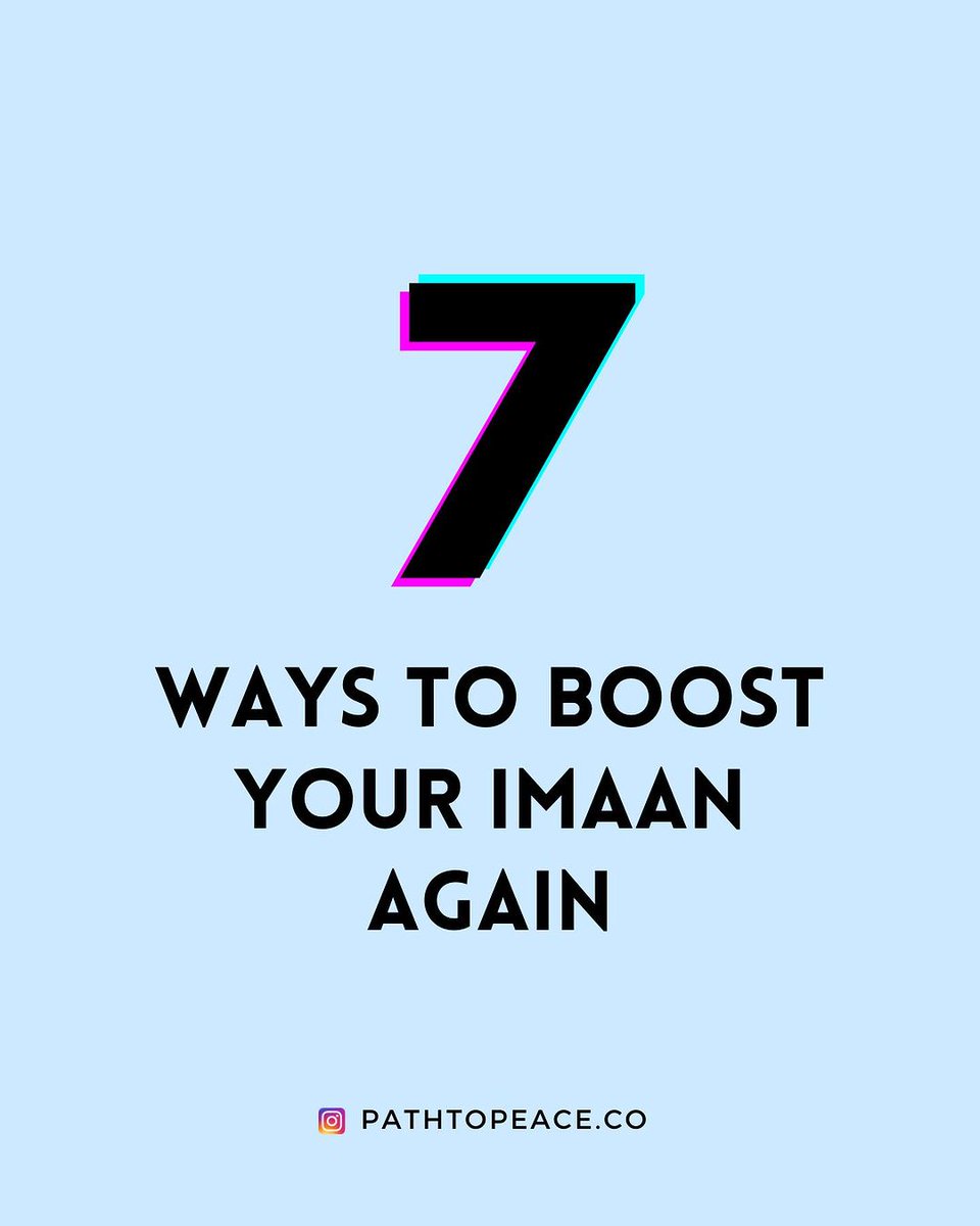 ▪︎》7 Ways To Boost Your IMAAN Again.🤍

▪︎》Beautiful Reminder 📚