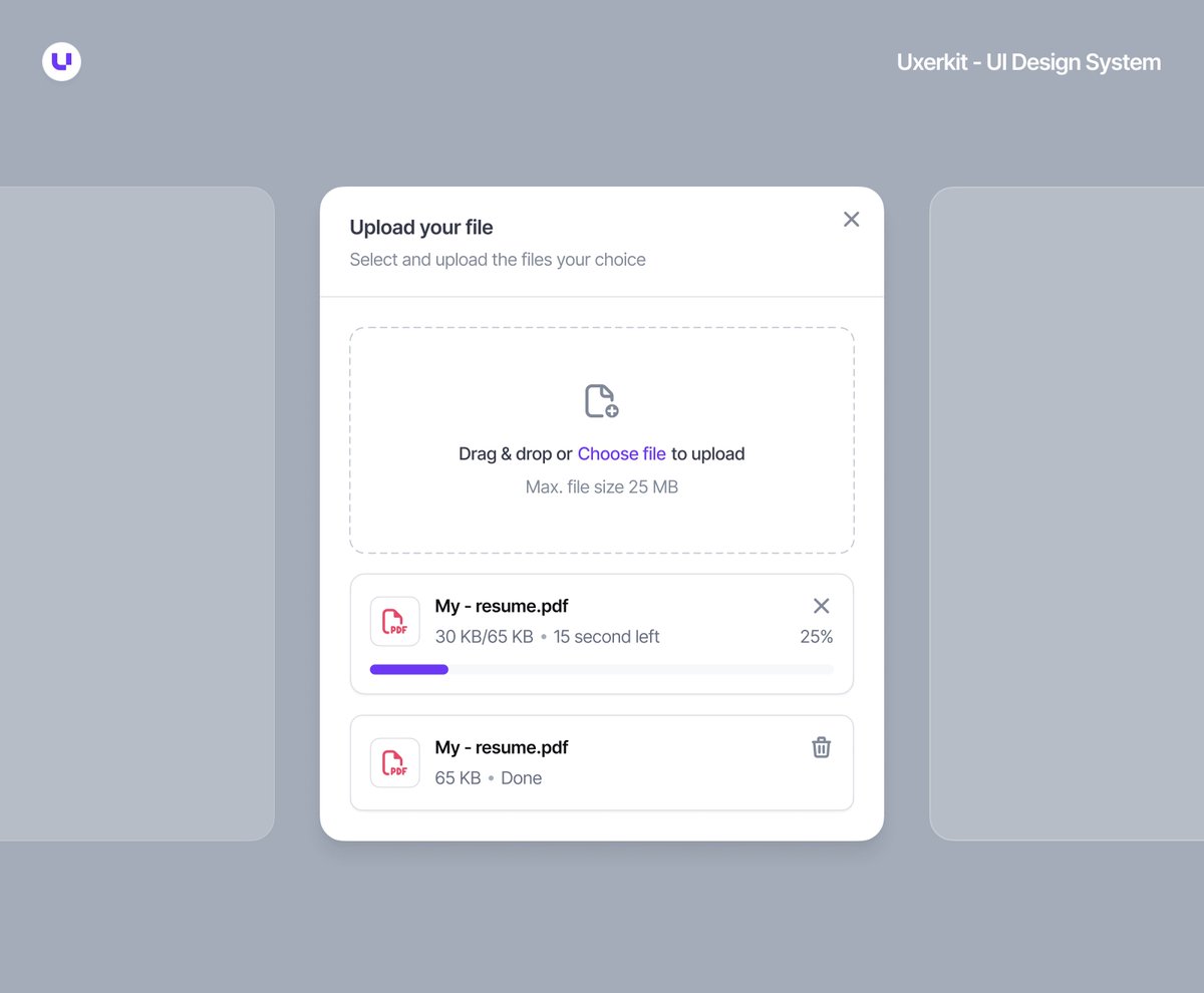 barlydesign's tweet photo. Exploring Upload Files with Uxerkit UI 📁 https://t.co/HjbUxBMBvx