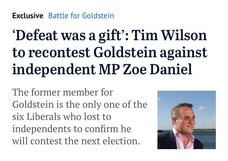 AmeliaBee7's tweet photo. Remember when this entitled prig pulled that cheap stunt in Danielโs electorate on ANZAC day? Or how he kept the MP title on his social media long after he lost to Daniel?
Wilson personifies the repugnant โborn to ruleโ LNP mentality and itโs exactly why he will lose again https://t.co/2nGtE4U7fW