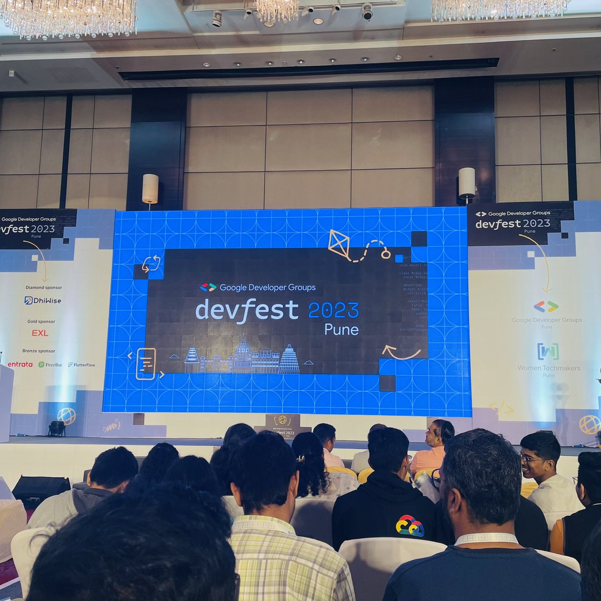 'Thrilled to be at #dfpune, soaking in the energy at the introductory session! Ready for a day full of learning and networking ahead. Let's dive into the latest trends and innovations! 🚀
#dfpune2023