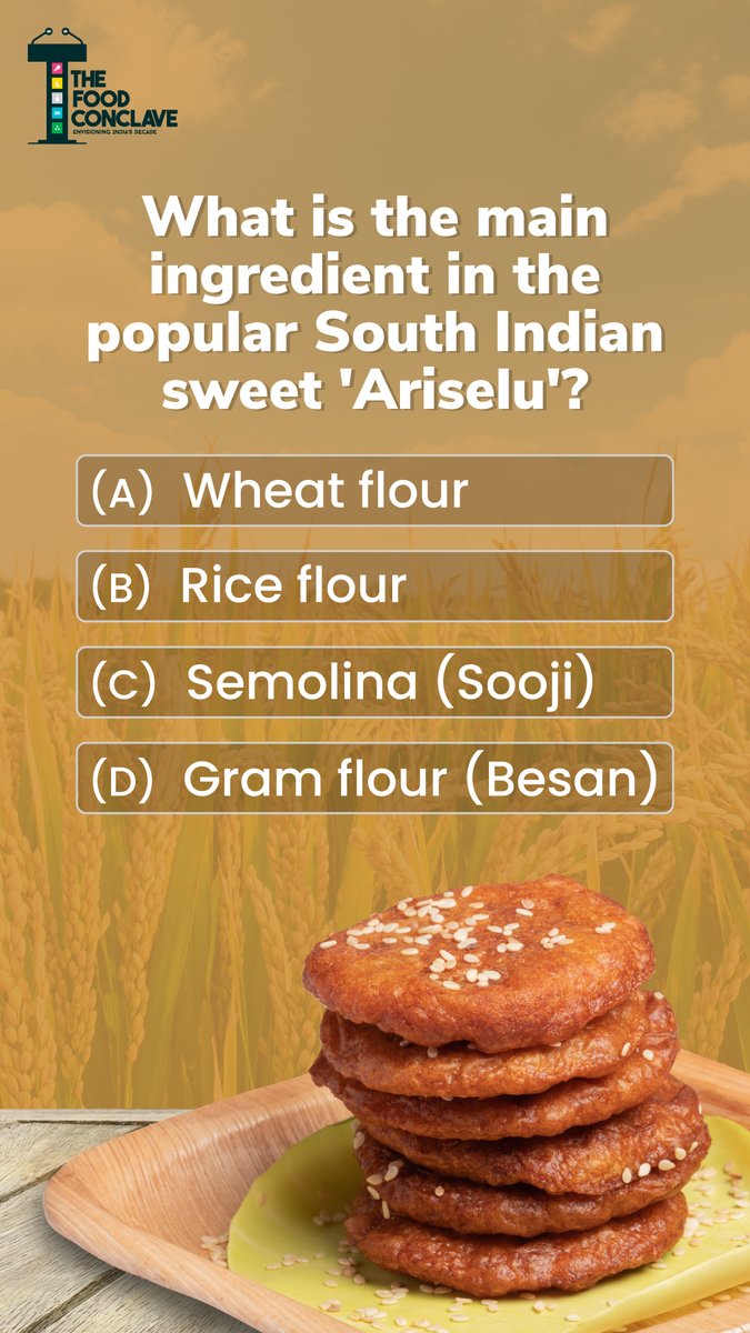 #QuizTime: Uncover the Sweet Secrets of #India's Culinary Heritage! 🍚 #RiceQuiz #IndianSweets #CulinaryHeritage