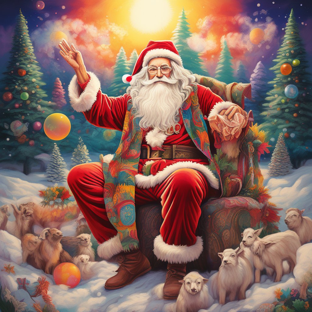 Best_Collabs's tweet photo. Santa Claus as a Hippy." https://t.co/rWbPszxzqW