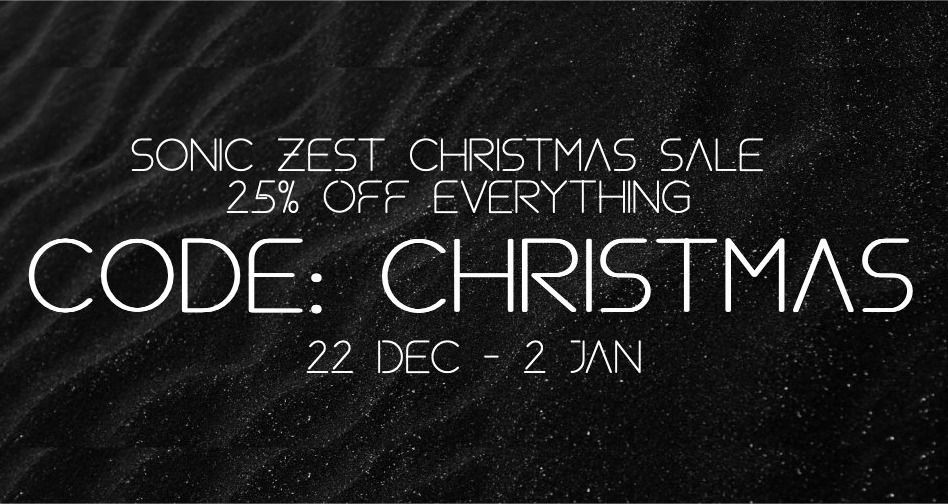 Sonic Zest is having a Christmas Sale with a 25% discount on all products. Apply the coupon code CHRISTMAS at checkout. Offer valid until January 2nd.

🔗 soniczest.com

<a href="/soniczest/">Sonic Zest</a>