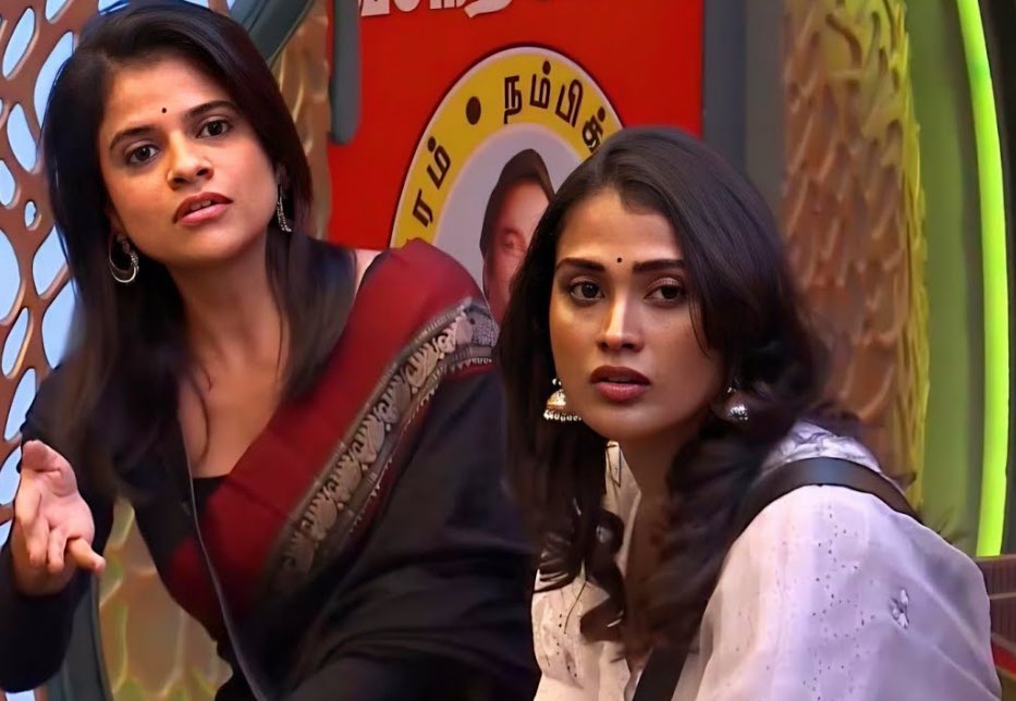 BBTamilReview's tweet photo. One thing is certain from family week! #Maya and #Poornima have won so many families hearts! 💕 Almost all of them appreciated their game, their friendship and called themselves their fans. Nobody is perfect, they have faults but they rule this season! #BiggBossTamil7 https://t.co/lCX1bstLmh