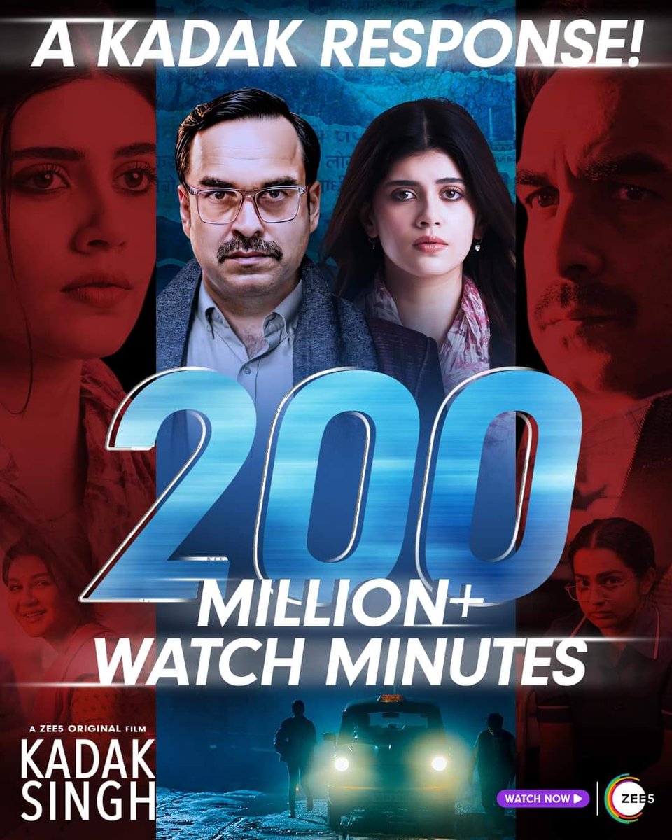 #KadakSingh marches on to another milestone !

@TripathiiPankaj @parvatweets @sanjanasanghi96 @paresh pahuja @Varun_Buddhadev @aniruddhatony @virafsarkari @KvnProductions @shyamchilling #HTContentStudio @manish_kalra_ @wizsabbas @WizFilmsIN @writish