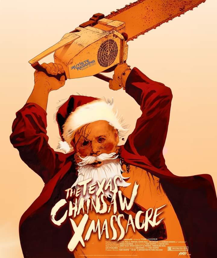 LeatherfaceJS's tweet photo. It's still considered "home invasion", even if you're Santa Claus. 🎅 

#TheTexasChainsawMassacre #Christmas https://t.co/MH9oYzwxA6