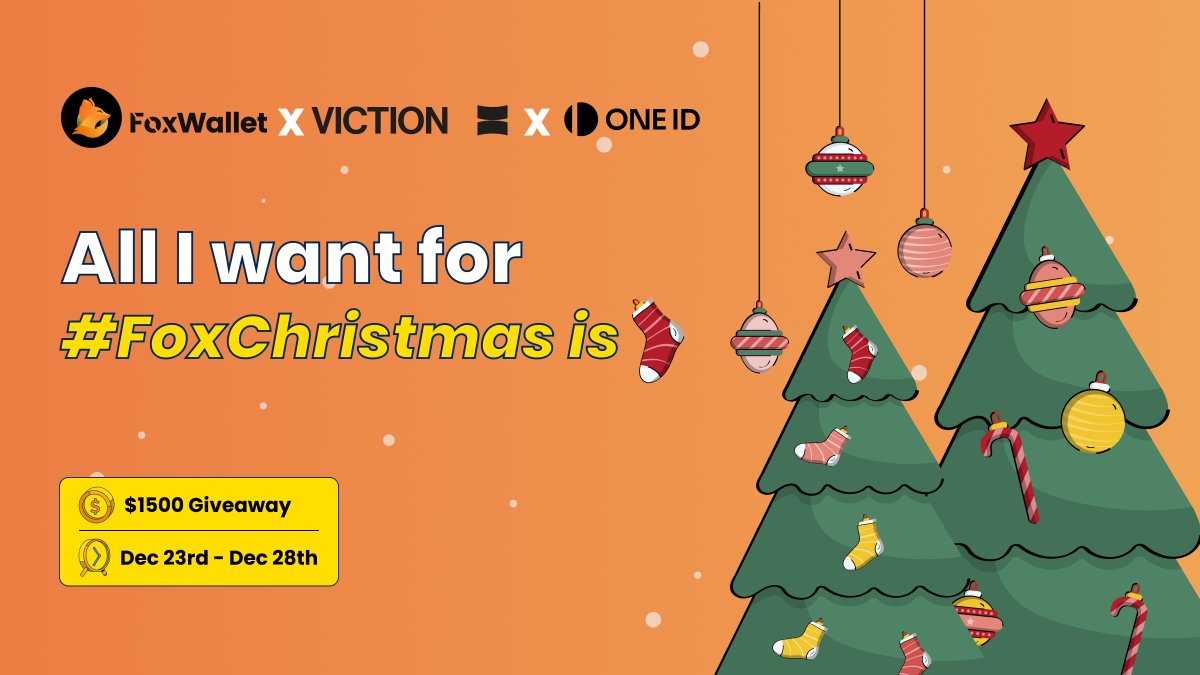FoxWallet's tweet image. 🎅Surprise! @FoxWallet, alongside @useOneID and @BuildOnViction, we are bringing festive cheer your way!🥂

🎁Reserve your spot on @taskonxyz for $800 #Giveaway: taskon.xyz/campaign/detai…
🌟New FoxWallet users score 20 #FoxCredit on the first check-in and a chance to win a share of…