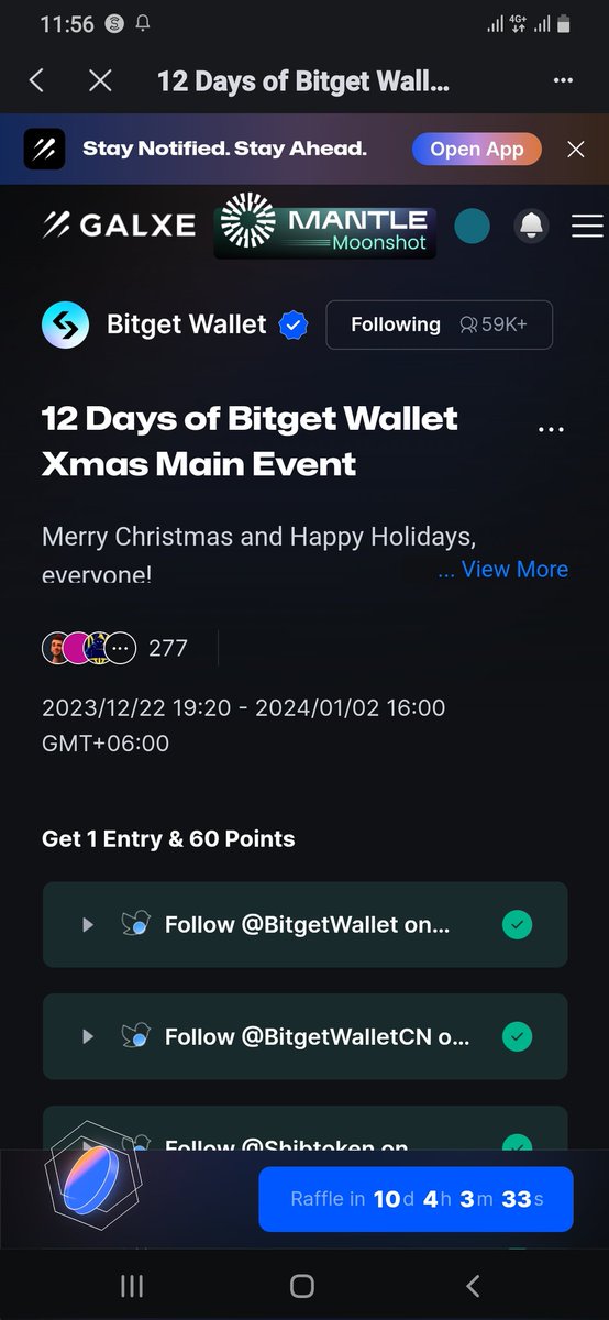sultandiens's tweet image. Happy 𝕏mas Event 💙✨🎉🎈

Join my friends... ✍️
@BelalHa73555283 
@tanfizur212 
@Fabihavabi 

#12DaysofBitgetWallet