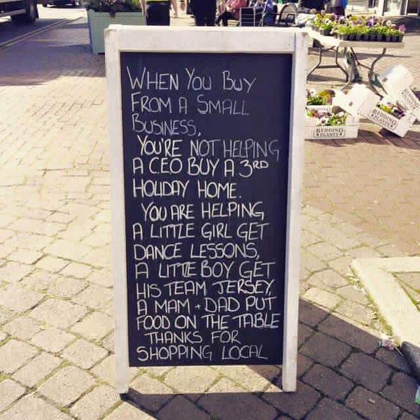 A lot depends on your patronage of a small business 📣... 
#focus