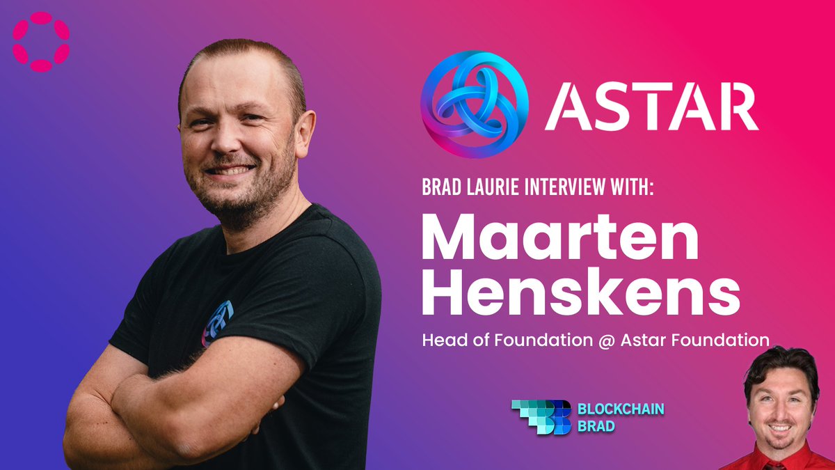 Brad Laurie (@brad_laurie) on Twitter photo In this interview, Astar Foundation Head, <a href="/henskensm/">Maarten Henskens</a>, explains why the <a href="/AstarNetwork/">Astar Network</a> is Japan’s leading L1 #blockchain & why it's a leading Smart Contract Hub on #Polkadot & beyond! Topics: Astar 2.0, Korea, Going Global,@0xPolygonLabs, <a href="/Polkadot/">Polkadot</a> + more!
Full interview: In this interview, Astar Foundation Head, <a href="/henskensm/">Maarten Henskens</a>, explains why the <a href="/AstarNetwork/">Astar Network</a> is Japan’s leading L1 #blockchain & why it's a leading Smart Contract Hub on #Polkadot & beyond! Topics: Astar 2.0, Korea, Going Global,@0xPolygonLabs, <a href="/Polkadot/">Polkadot</a> + more!
Full interview: