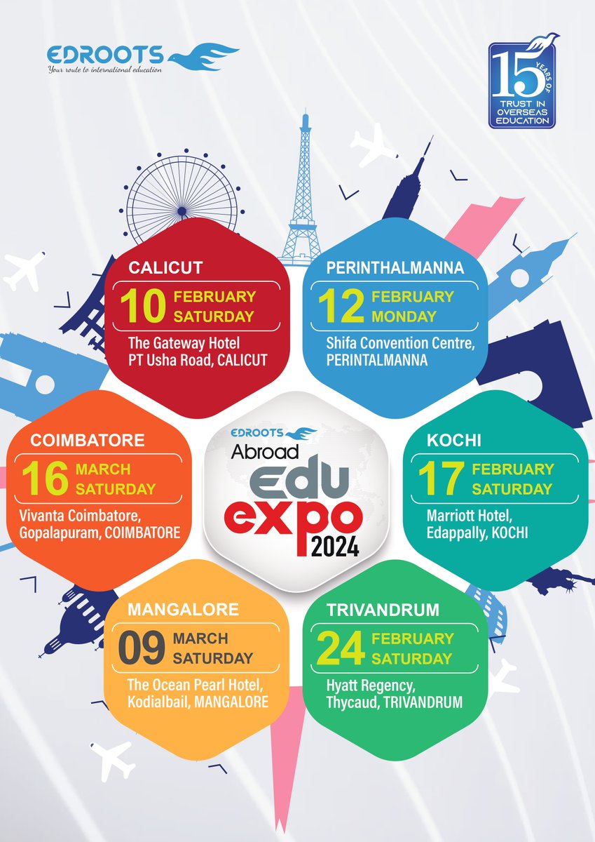 Ready to realise your study abroad dreams? Join us at the #EdrootsAbroad Edu Expo 2024 and unravel the mysteries of #studyabroad!

Let #Edroots guide you towards a world of endless possibilities.

#EdrootsInternational #AbroadEducation #EduExpo2024 #EduExpo #EdrootsEduExpo