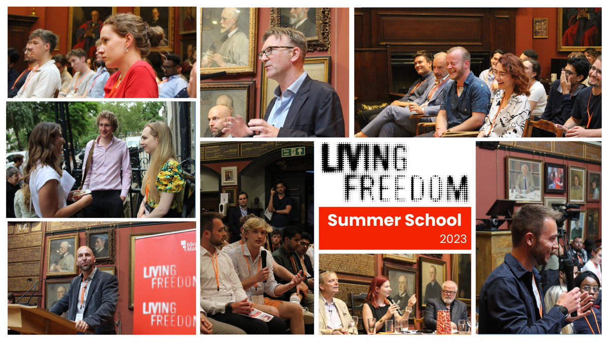 Looking for food for thought this Christmas? Why not dig into the lectures from the Living Freedom Summer School 2023? From freedom of conscience & identity politics to AI & progress, these talks are a great way to get to grips with the central challenges of our time... 🧵