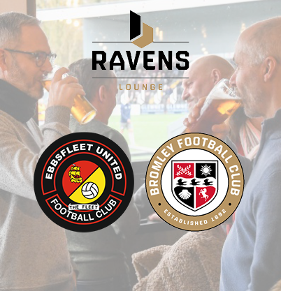 For those not making the trip to Ebbsfleet on Tuesday, we will be showing the game live in the Ravens Lounge 📺 A reminder that @OfficialWands will be hosting Margate on the stadium pitch at 1pm too! #WeAreBromley