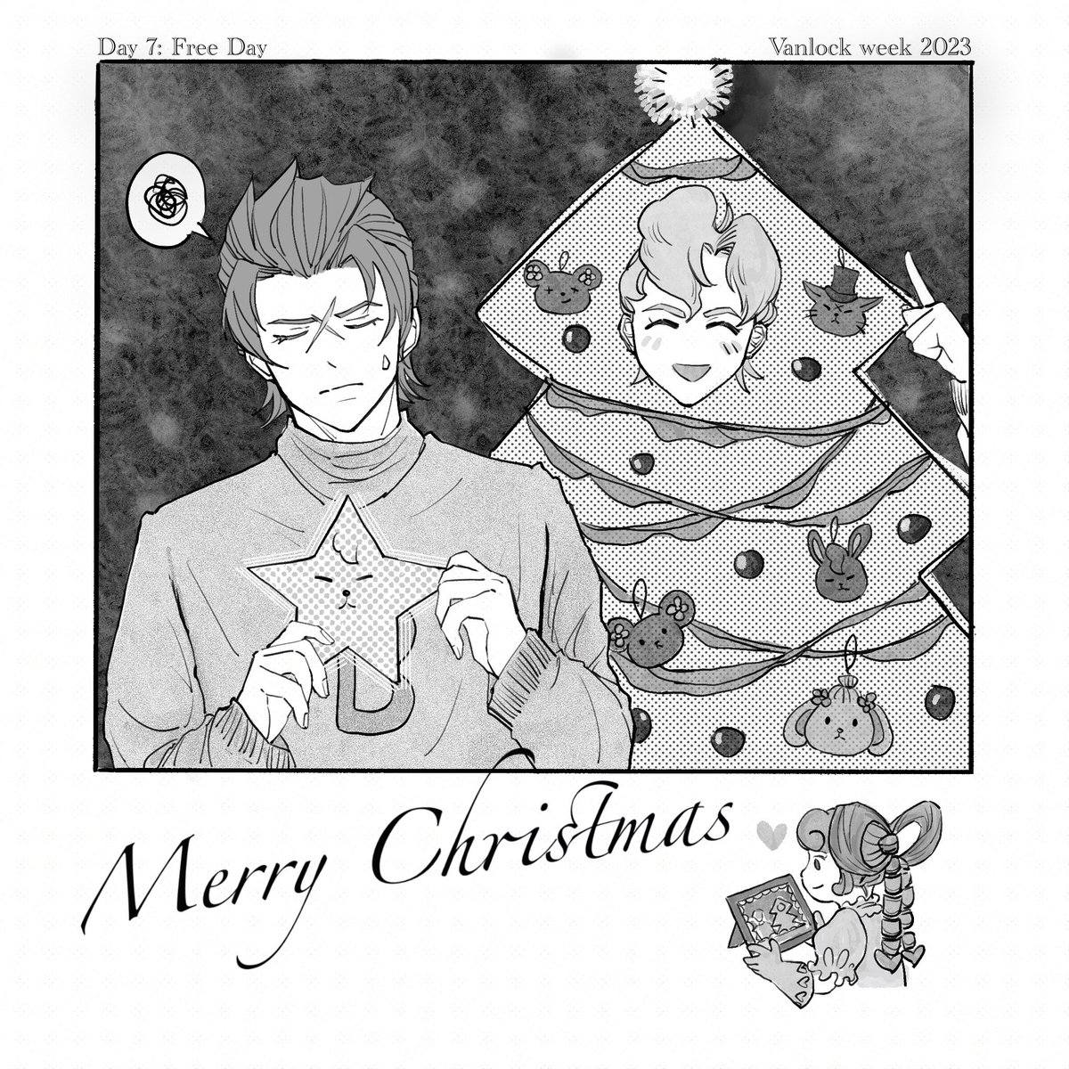 #vanlockweek2023
day 7: free day 
Merry Christmas！🎄

#ホムバロ  #vanlock