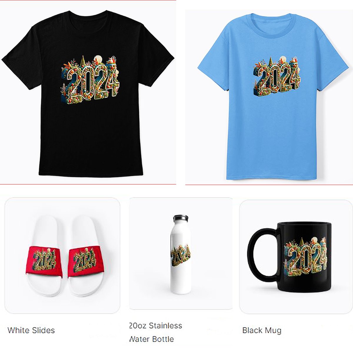 2024 Happy New Year T-Shirt Each product has multiple colors and sizes Go to this link to get T-shirt-bit.ly/41zfsHO 
#tshirtprinting #Toptshirt #tshirt #tshirtdesign #Xmas #tshirtstore #tshirts #newtshirt #gifts #newyear #happynewyear2024 #fashion #MerryChristmastshirt