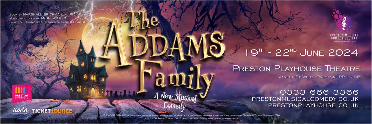 Preston Musical (@prestonmusical) on Twitter photo Creepy and kooky they are coming to <a href="/PrestonPlayhous/">Preston Playhouse</a> in June 2024. Get your tickets now by clicking tdy.lol/pfFxm #PMCSAddamsFamily #ourpreston #prestonplayhouse #Preston Creepy and kooky they are coming to <a href="/PrestonPlayhous/">Preston Playhouse</a> in June 2024. Get your tickets now by clicking tdy.lol/pfFxm #PMCSAddamsFamily #ourpreston #prestonplayhouse #Preston