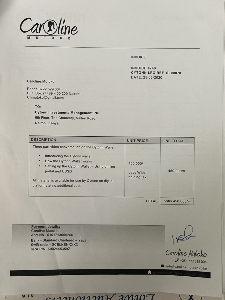 miamoreazure's tweet photo. @MamaAcacia look at this @CarolineMutoko was being paid by cytonn to hoodwink us into believing the lie that was cytonn @MwinziMichael https://t.co/Z4E3osuwzk